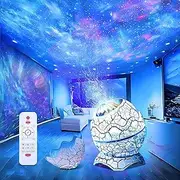Dinosaur Egg Galaxy Projector, Star Projector Starry Light with Music Player, 14 Colors Night Light with White Noise, Nebula,Timer & Remote Control for Gaming Room, Home Theater