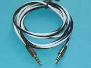 2 Lot 4FT TRRS 4 Pole 3.5mm Stereo Audio Cable Cord M/M MP3 AUX White/Black US