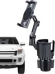 Cup Holder Phone Mount,2-in-1 Car Cup Holder with Phone Mount - Automotive Drink Rack Adapter for Most Smartphones Water Bottle Men Women Vehicle Use