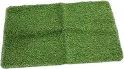 VANZACK 1Pc Non Skid Artificial Turf Door Mat Outdoor Welcome Floor Mat for Entrance Weatherproof Easy to Clean Natural Style Design for Home Decor