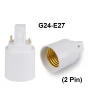100x G24 2 Pin To E27 ES Screw Light Bulb Socket Lamp Adaptor Converter Holder