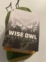 Wise Owl Outfitters Camping Portable Hammock w/ Tree Straps Double Owl Navy Gray