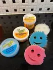 Scrub Daddy Sponges + Household Cleaning Supplies Bundle 3 Pastes & 3 Sponges