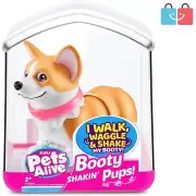 Collectible Interactive Puppy Toy Set - Corgi & Pug Booty Shakers for Kids