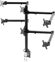 VIVO Steel Hex 23 to 32 inch LED LCD Computer Monitor, Heavy Duty Desk Mount, Fully Adjustable Stand, Holds 6 Screens (STAND-V106A)