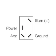 Narva 60072BL Illuminated Off/On Toggle Switch (Natural/Red)