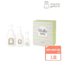 在飛比找momo購物網優惠-【Mamagokoro】嬰兒滋潤植萃呵護禮盒(洗髮沐浴露25