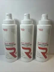 (3 Pack) Red Microcurrent Conductive Gel Hypoallergenic 8.45 Oz 250ml EXP 09/29
