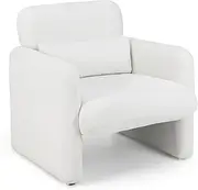 Giantex Chenille Accent Chair, Modern Upholstered Armchair w/Removable Lumbar Pillow, Widened Backrest & Thick Seat Cushion, Comfy Single Sofa Chair for Living Room, Bedroom, Reception Room