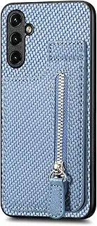 Compatible with Realme 6 4G RMX2001 Case,Compatible with Realme 6 4G RMX2001 Zipper Card Slots Built-in Magnet Kickstand Phone Case Blue