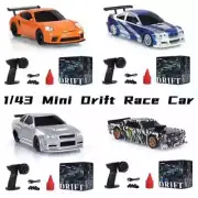 2.4G High Speed Drift Rc Car 1/43 4WD Remote Control Car Racing Model Boy Toyift