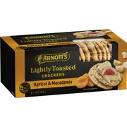 Arnott's Lightly Toasted Crackers Apricot & Macadamia 100g