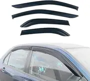AUSGO Weathershields Compatible with Mitsubishi Lancer Sedan 2003-2007, Weather Shields Window Visors Wind Deflectors Sun Rain Guard 4PCS Set