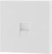 BG Electrical Single Master Telephone Slave Socket, Square Edge, White