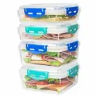 4 PCS Sandwich Containers - 100% Airtight & Bpa-Free & Microwave & Dishwasher