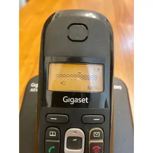 西門子 SIEMENS Gigaset  數位無線電話 話機  黑色 (AS180)