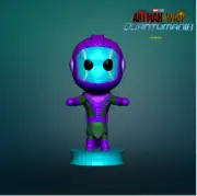 UNPAINTED Kang the Conqueror - Marvel Chibi Style 3D Printed Mini Figure BH