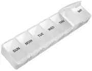 Extra Large Weekly Pill Organizer 7-Day Daily Pill Case Box Medicine Organizer