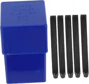 Homoyoyo 36pcs Number Stamps: 2 Mm Carbon Steel Number Punch Set Press Stamping Tool - Kids Educational Tool For Home School Preschool Early Math Learning