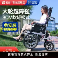 在飛比找樂天市場購物網優惠-【兩年保固】好哥電動輪椅老人可折疊越野大前輪智能全自動輕便殘