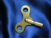 New Brass Key For Haller Miniature & Midget ( = 9") 400 Day / Anniversary Clocks