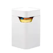 Desktop Organizer 3 In 1 Abs Plastic White Storage Box Card Pen