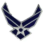 USAF AIR FORCE HAP ARNOLD WINGS SYMBOL CUTOUT PATCH VETERAN AIRMAN