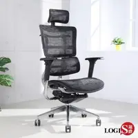 在飛比找森森購物網優惠-LOGIS邏爵 萊恩透氣全網人體工學椅 電腦椅 辦公椅 主管