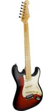Amati 70STSB Electric Guitar, Classic Body Style, Sunburst Finish w/accessories
