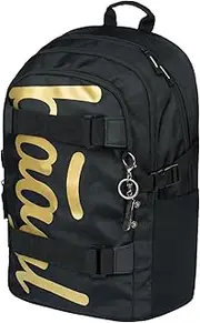 [Baagl] School Backpack for Boys Girls Teenagers - Skateboard Backpack - Children's Backpack with Laptop Compartment and Chest Strap for School, Secondary School, Middle School