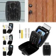 Password Key Lock Box Waterproof 12 -Digit Combination Key Safe Metal Key-·