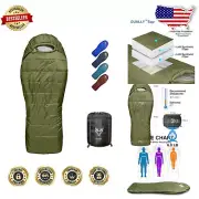 Jam-Free Mummy Sleeping Bag | Side Sleeper Friendly | Includes Compression Sack