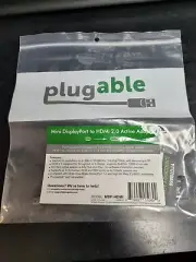 Plugable Mini DisplayPort to HDMI 2.0 Active Adapter MDP-HDMI *NEW*FREE SHIP*