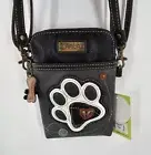 Chala 3D Paw Print Purse Mini Crossbody Bag Vegan Leather NWT