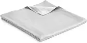 Bamboo Duvet Cover for Weighted Blankets (Light Grey. 60"x80")…