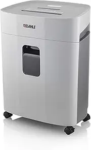 Dahle PaperSAFE 240 Paper Shredder (10 Sheets, Oil-Free, Jam Protection, Cross-Cut, for Home-Office) Grey