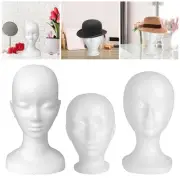 Mannequin Head Stand Manikin Head Stable White Multipurpose Glasses Hat Display