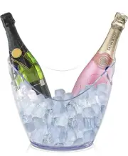 Devine Accessories - Ice Bucket Clear Acrylic 3.5 Liter Good for 2 Wine Bottles