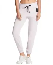 Dkny Womens Sport Terry Logo-patch Joggers Size-M Color-Light Purple