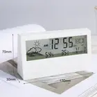 J Digital Alarm Clock Transparent Desk Clock With Date Temperature Humidit 6
