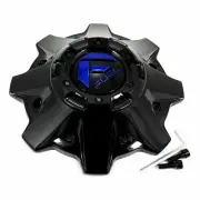 Fuel Off-Roads Gloss Black Wheel Center Hub Cap Gloss Black Logo 8-7/16" Bolt-On