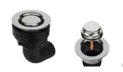 2x Stainless Steel Cockpit Drain, Boat Deck, 90 Degrees Flush Mount Shower Drain