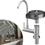 Water Filter Faucet with Glass Rinser for Kitchen Sink. 2-In-1 Stainless Steel S