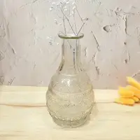 在飛比找樂天市場購物網優惠-法式復古浮雕玻璃花瓶(大)