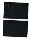 Luxury Flat Sheet (2-Pack), California King 2 Flat Sheet(Cal King) Black