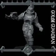 GOLEM GUARDIAN - Miniature | All Sizes | Dungeons and Dragons | Pathfinder | War