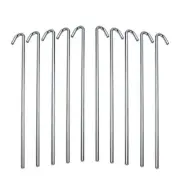60 Pack Heavy Duty Galvanized Tent Stakes Metal Garden Edging Fence Hook