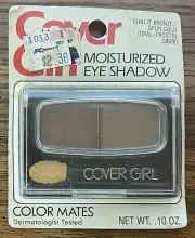 Vintage Sealed Covergirl Moisturized Eyeshadow Sunlit Bronze/Spun Gold Frosts