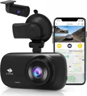 Z-Edge Z3D 4K Front and Rear Dash Cam with Wifi, GPS, Dual Cam, Car DVR, Night V