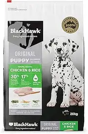 Black Hawk - Dry Puppy Food, Chicken and Rice, 20kg